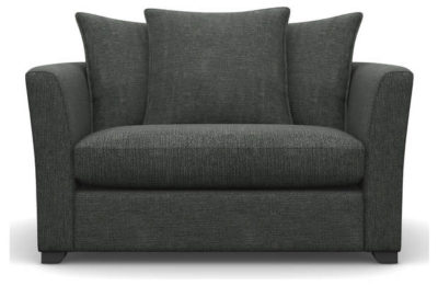 Heart of House Libby Fabric Cuddle Chair - Pewter